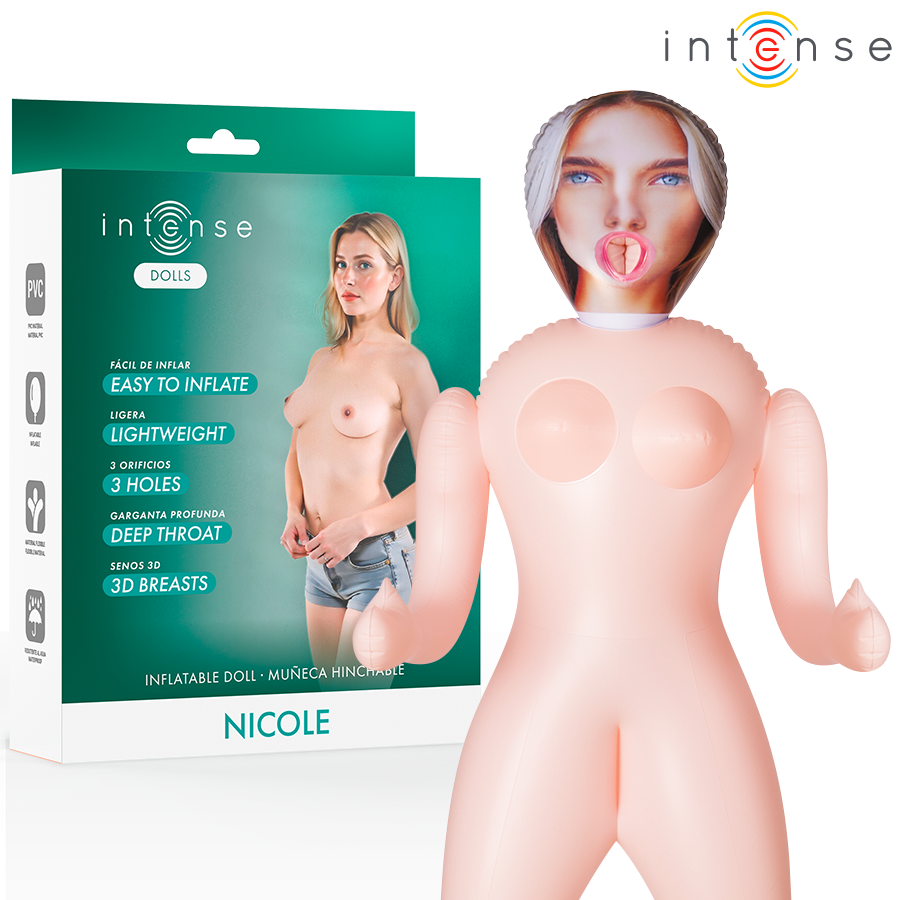 Muñeca hinchable Intense Dolls Nicole mit 3 Orificios