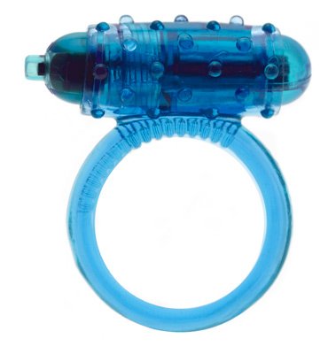 Vibrierende Penis Ring mit blauem stimulierenden