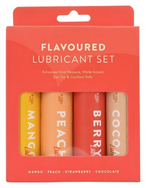 Loving Joy Flavoured Lubricant Set, vier Flaschen Gleitgel mit Geschmack à 30 ml