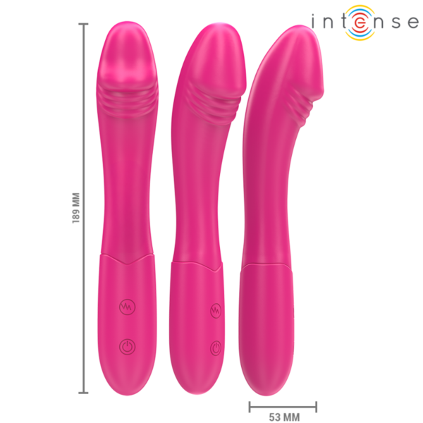 Rosa Vibrator Intense Belinda, 19 cm, mit flexiblem Schaft