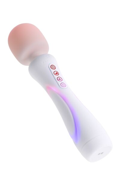 Wand-Vibrator Paradise Pleasure The Wand, weiß, mit RGB-Beleuchtung