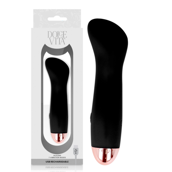 Vibrator Dolce Vita One aus Silikon, in Rosa und in Schwarz