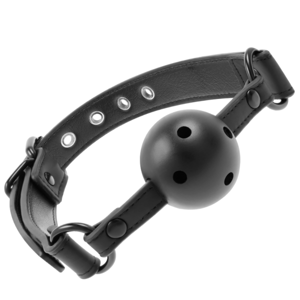 Ballknebel Fetish Submissive mit Atemlöchern und verstellbarem Riemen