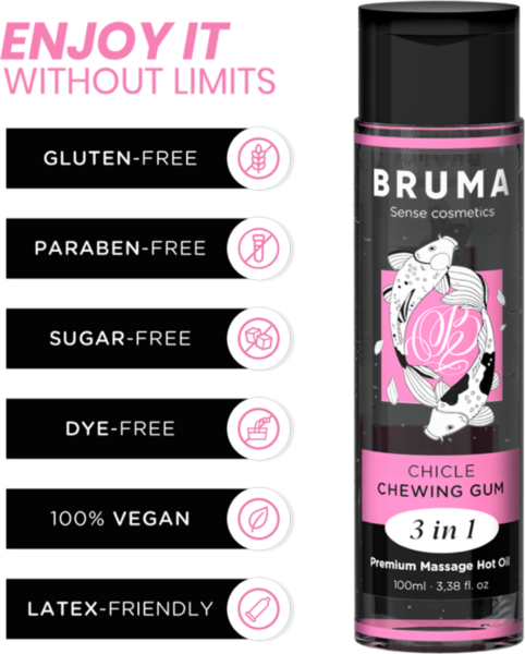 Massageöl mit Wärmeeffekt Bruma, Flasche mit 100 ml