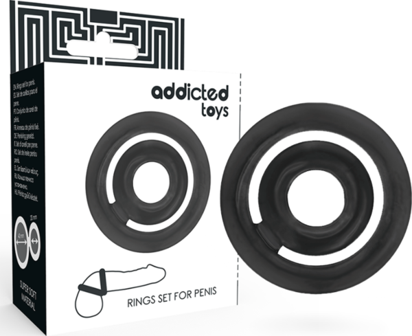 Penisring-Set Addicted Toys Potenz mit seinen zwei Ringen