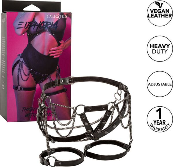 Oberschenkel-Harness CalExotics Euphoria mit Metallketten