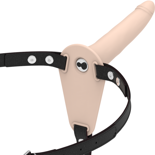 Strap-on mit Vibrator Fetish Submissive 15 cm aus Silikon, mit elastischem Gurt