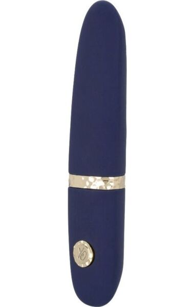 Mini-Vibrator CalExotics Chíc Daisy in Blau, mit schlanker Spitze
