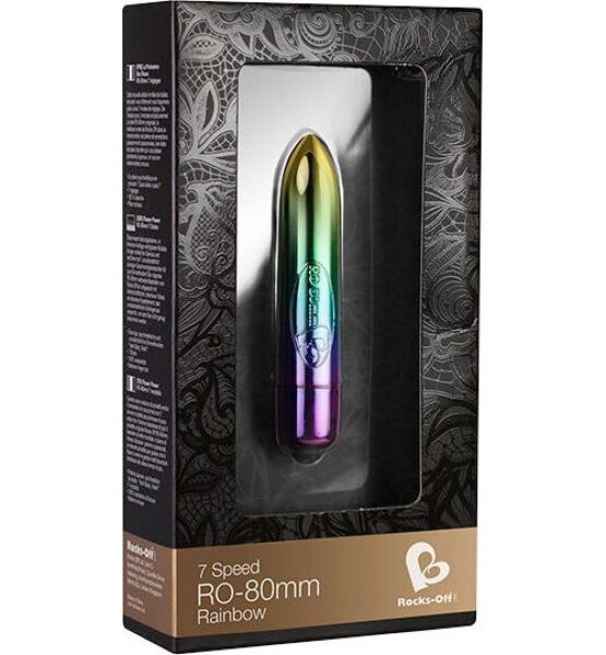 Mini-Vibrator Rocks-Off RO-80MM Rainbow
