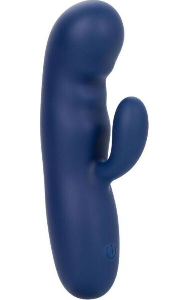 Vibrator mit zwei Motoren CalExotics Cashmere Silk Duo in Blau