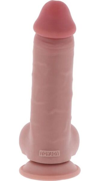 Realistischer Dildo Get Real Deluxe Extra Thick mit Hoden und Saugfuß