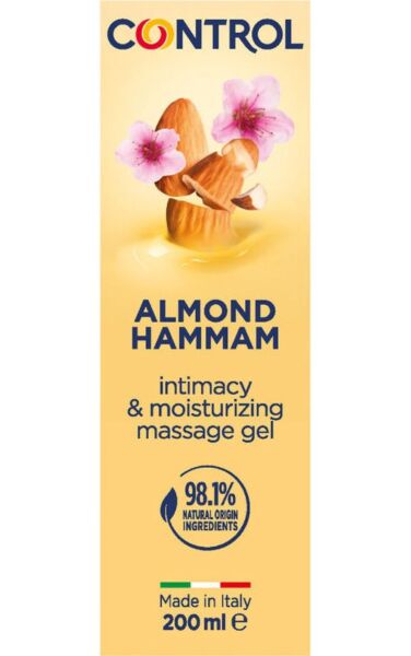 Massagegel Control 3-in-1 mit 200 ml und Deckel mit Massagekugeln