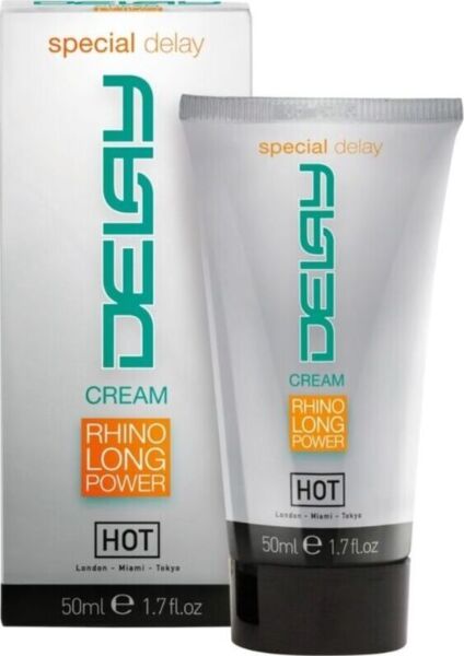 Verzögerungscreme HOT Delay Cream in der 50-ml-Verpackung