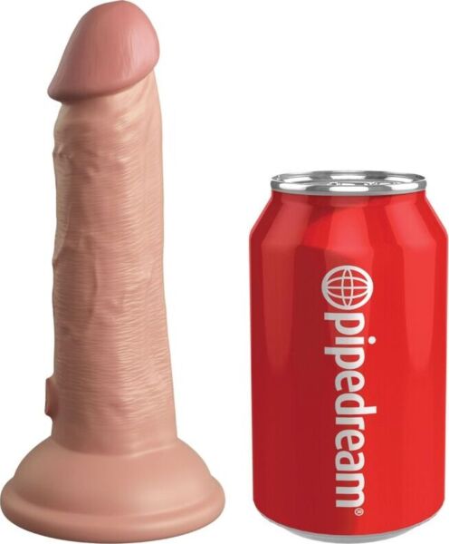Realistischer Dildo King Cock Elite 15,2 cm mit Vibration und Saugfuß