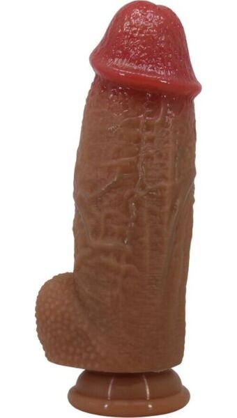 Realistischer Dildo Pretty Love Achille aus Silikon mit Saugfuß am Ansatz