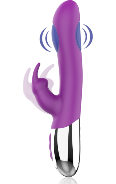 Rabbit-Vibrator Fun Function Combi Double Tapping mit seinem Arm für die Klitoris