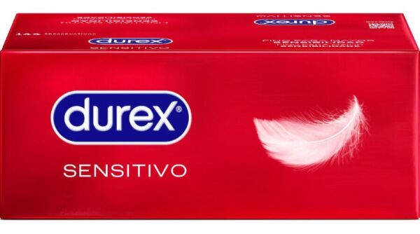 Karton mit 144 Durex Sensitivo Suave Kondomen