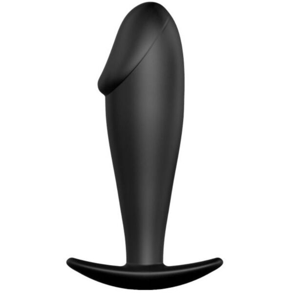 Analplug Pretty Love BI-040040N aus schwarzem Silikon in Penisform