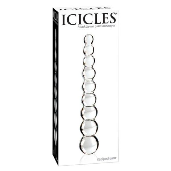 Glasdildo Pipedream Icicles N. 2 aus mundgeblasenem Glas