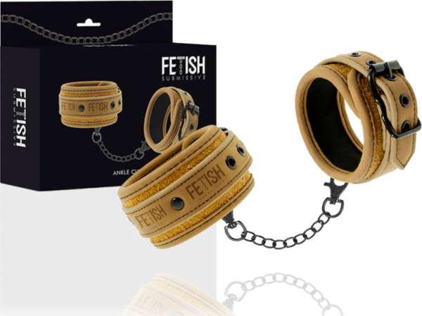 Fetish Submissive Origin Handfesseln mit gepolsterter Innenseite und Metallschnalle