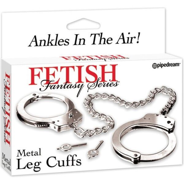 Fußfesseln aus Metall von Pipedream Fetish Fantasy Series mit Doppelverriegelung