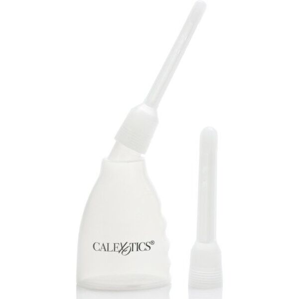 Analdusche CalExotics Ultimate Douche mit transparentem Behälter und zwei austauschbaren Aufsätzen