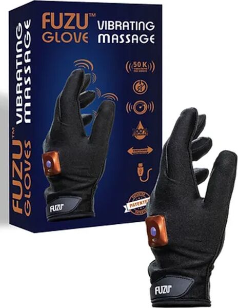 Vibrationshandschuh FUZU Vibrating Massage Glove in Schwarz