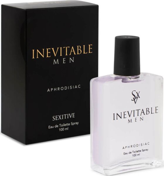 Glasflakon des Parfums SEXITIVE Inevitable Men 100 ml mit Zerstäuber