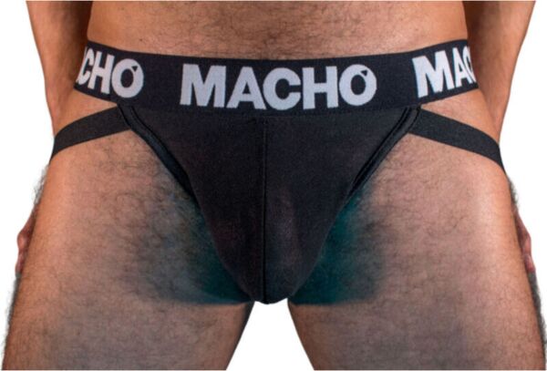 Jockstrap Macho Underwear MX25NN in Schwarz, semitransparent