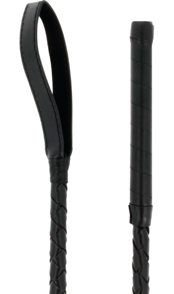 Reitgerte Darkness 55 cm mit Spitze für BDSM-Spiele