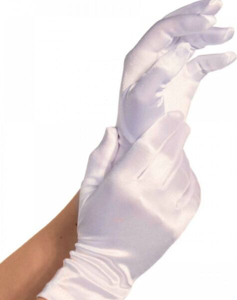 Kurze Satin-Handschuhe Leg Avenue Satin Wrist Length