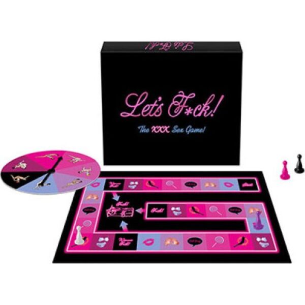 Erotisches Brettspiel Kheper Games Let's F*ck mit Spielbrett, Roulette und Spielfiguren