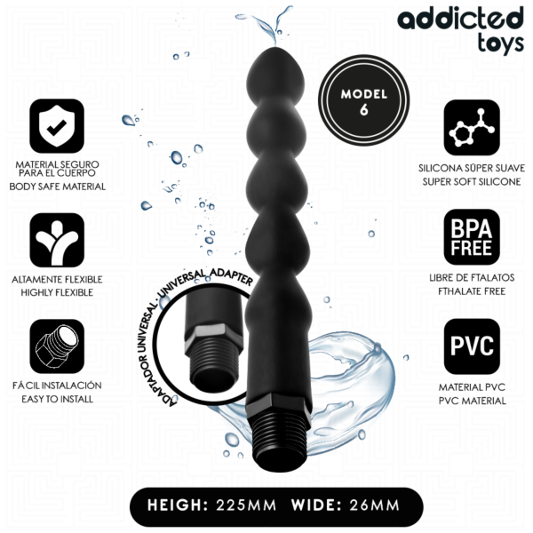 Analdusche Addicted Toys Modell 6 mit Universaladapter