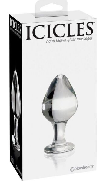 Glas-Analplug Pipedream Icicles N. 25 aus mundgeblasenem Glas