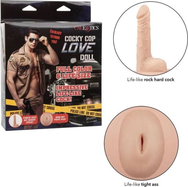 Aufblasbare Sexpuppe CalExotics Cocky Cop Love Doll als Ganzkörper-Modell