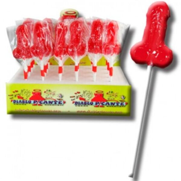 Gummilutscher Diablo Goloso Erdbeere von Diablo Picante in Penisform