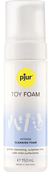 Flasche Pjur TOY FOAM Sextoy-Reiniger, 150 ml, mit Schaumspender