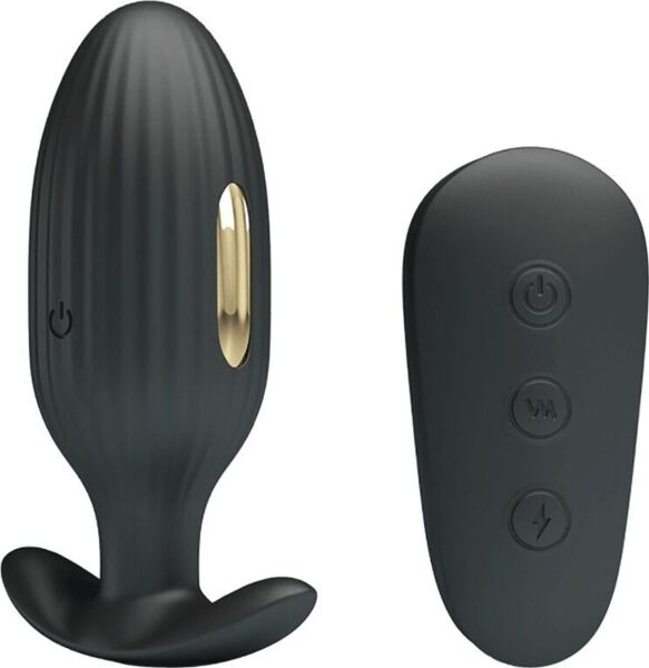 Analplug mit Vibration Pretty Love Kelly in Schwarz