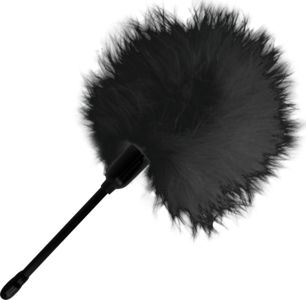 Kitzelfeder Darkness, 20 cm, in Schwarz, mit Griff