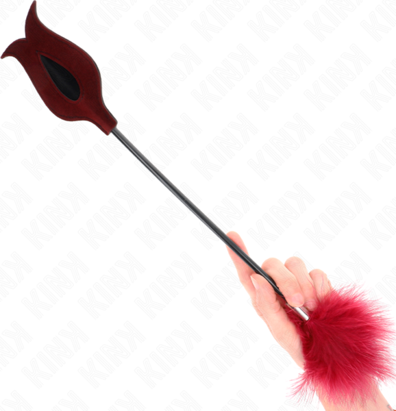 Rosa Kink-Feder 38 cm für sanfte erotische Spiele