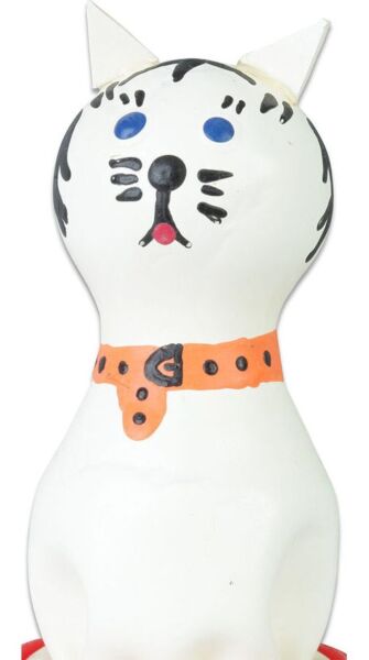 Dekoratives Kondom Condomerie Cat White, handbemalt