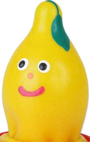 Handbemaltes dekoratives Kondom Condomerie Lemon