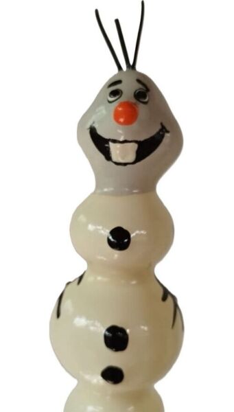 Deko-Kondom Condomerie Cute Snowman XL, handbemalt mit einem Schneemann