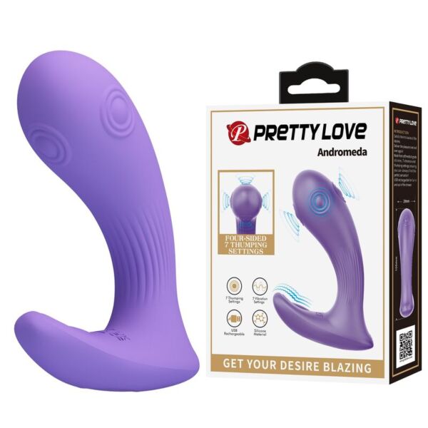 Dual-Stimulationsvibrator Pretty Love Andromeda in Lila