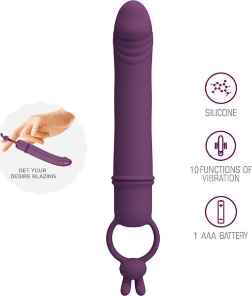 Kompakter Vibrator Pretty Love BI-300134 mit Haltering