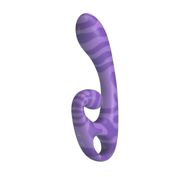 Doppel-Vibrator Summer in Lila mit ergonomischem Griff