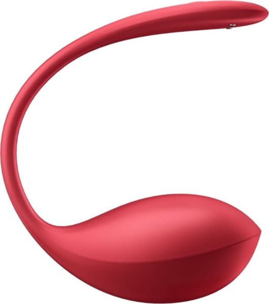 Roter Satisfyer Shiny Petal Vibrator mit flexiblem Design