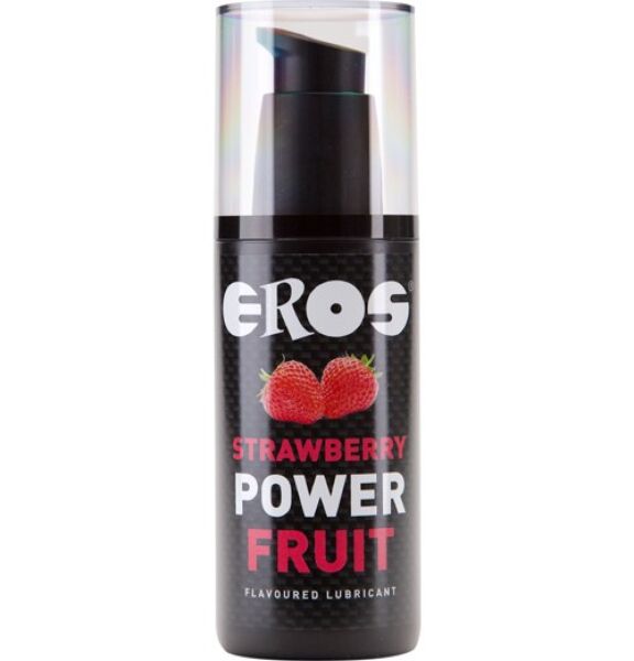 Gleitgel mit Geschmack Eros Power Fruit in 125-ml-Flasche mit Pumpspender