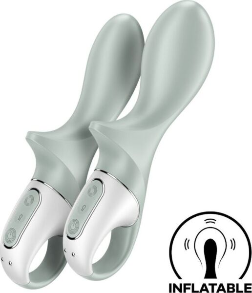 Aufblasbarer Analvibrator Satisfyer Air Pump Booty 3 in Grün, mit Haltering
