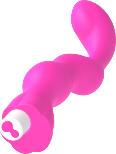 G-Punkt-Vibrator G-SPOT George in Rosa mit gebogener Spitze